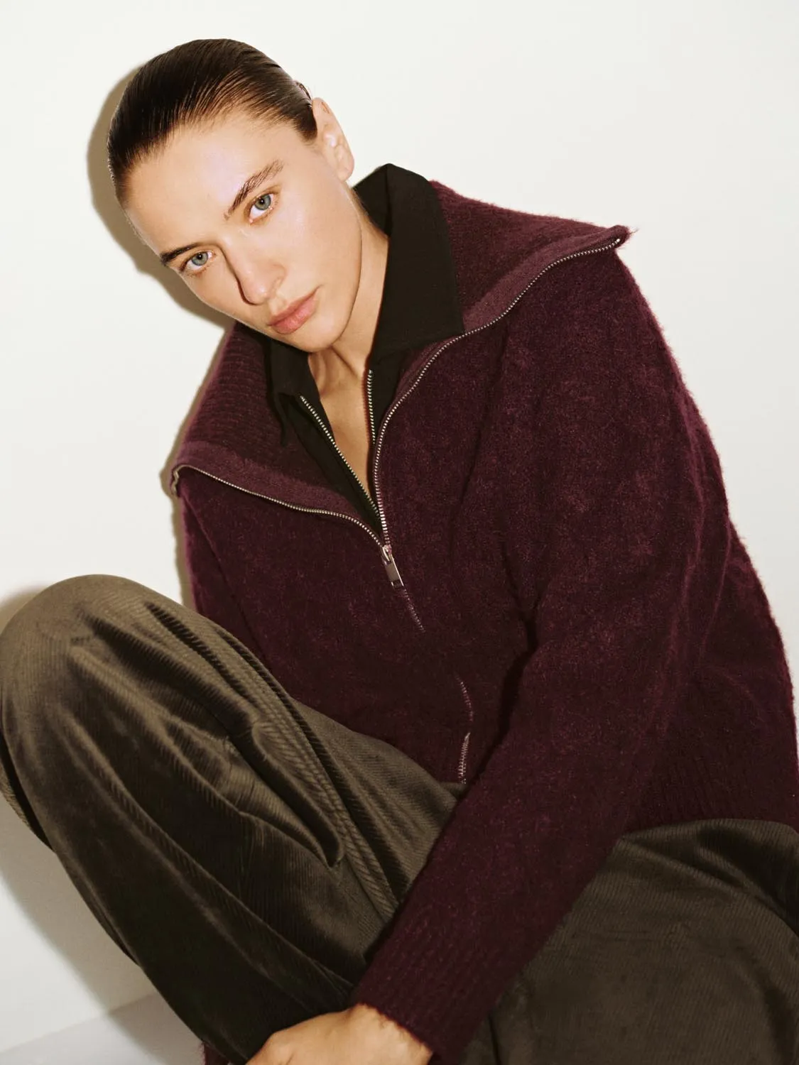 Full Zip Braid Knitted Cardigans sold by Urban Revivo product image thumbnail 3