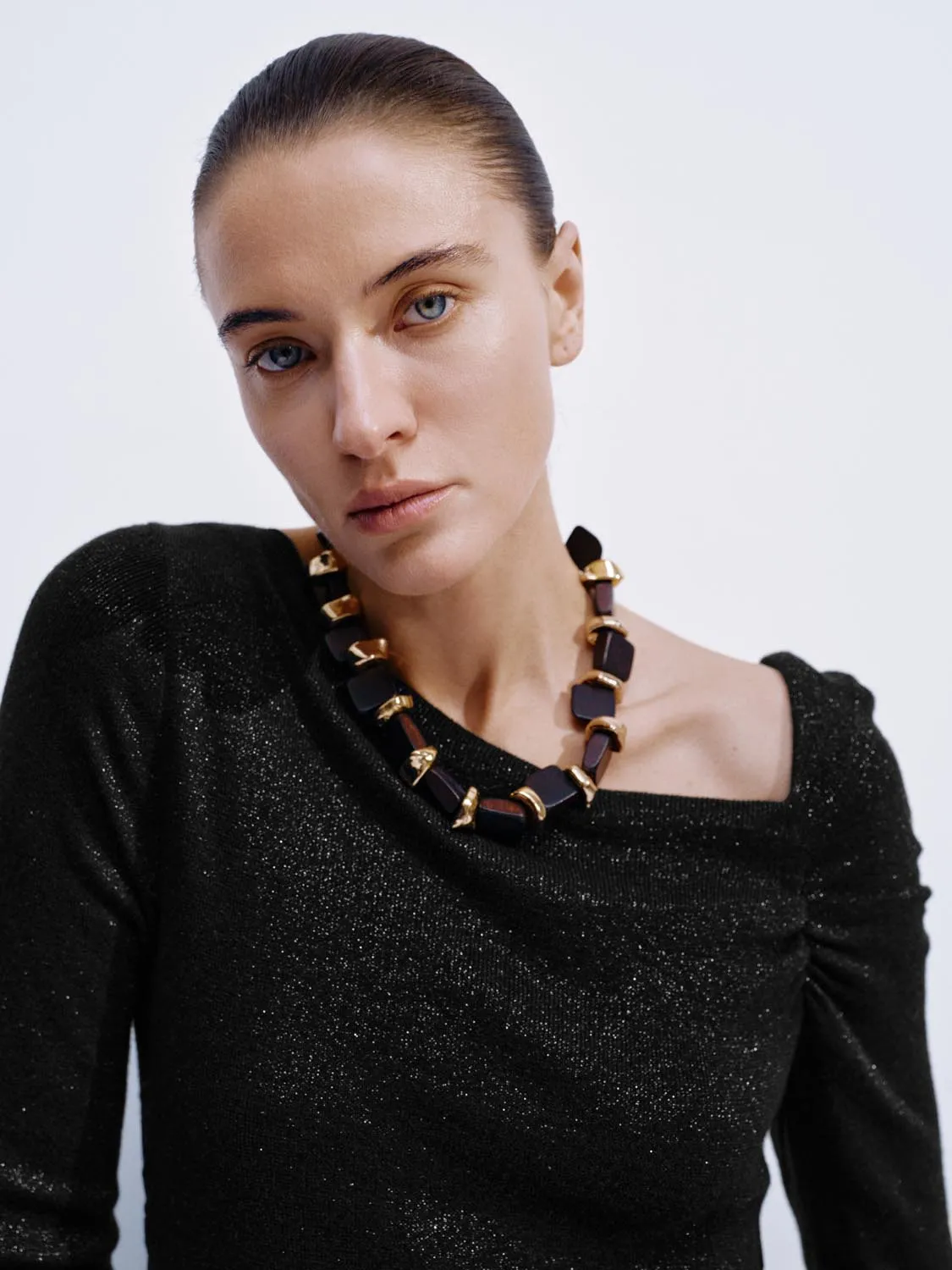 Asymmetric Neck Long Sleeve Knitted T-Shirts sold by Urban Revivo product image thumbnail 3