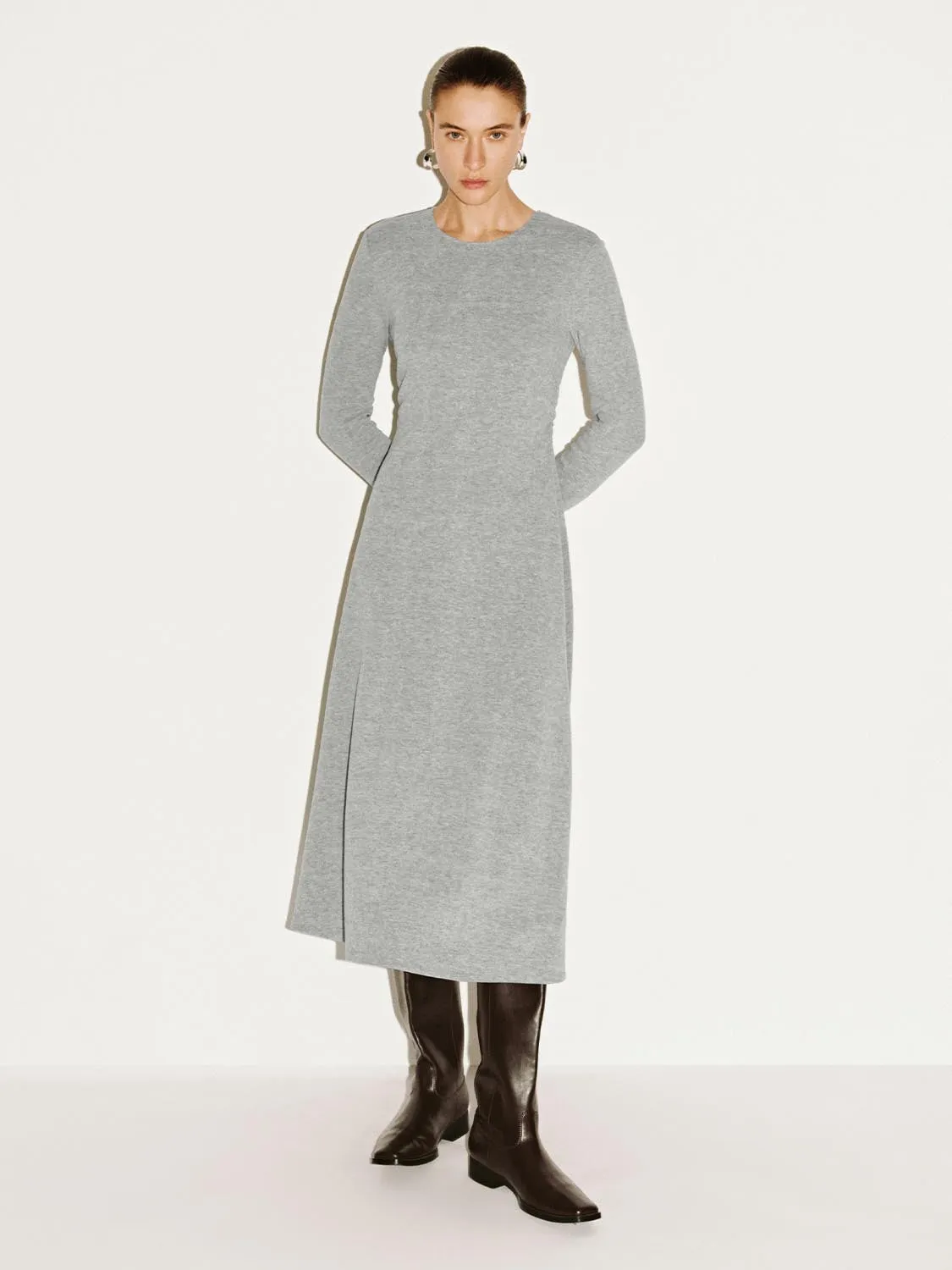 Long Sleeve A-Line Midi Dresses sold by Urban Revivo