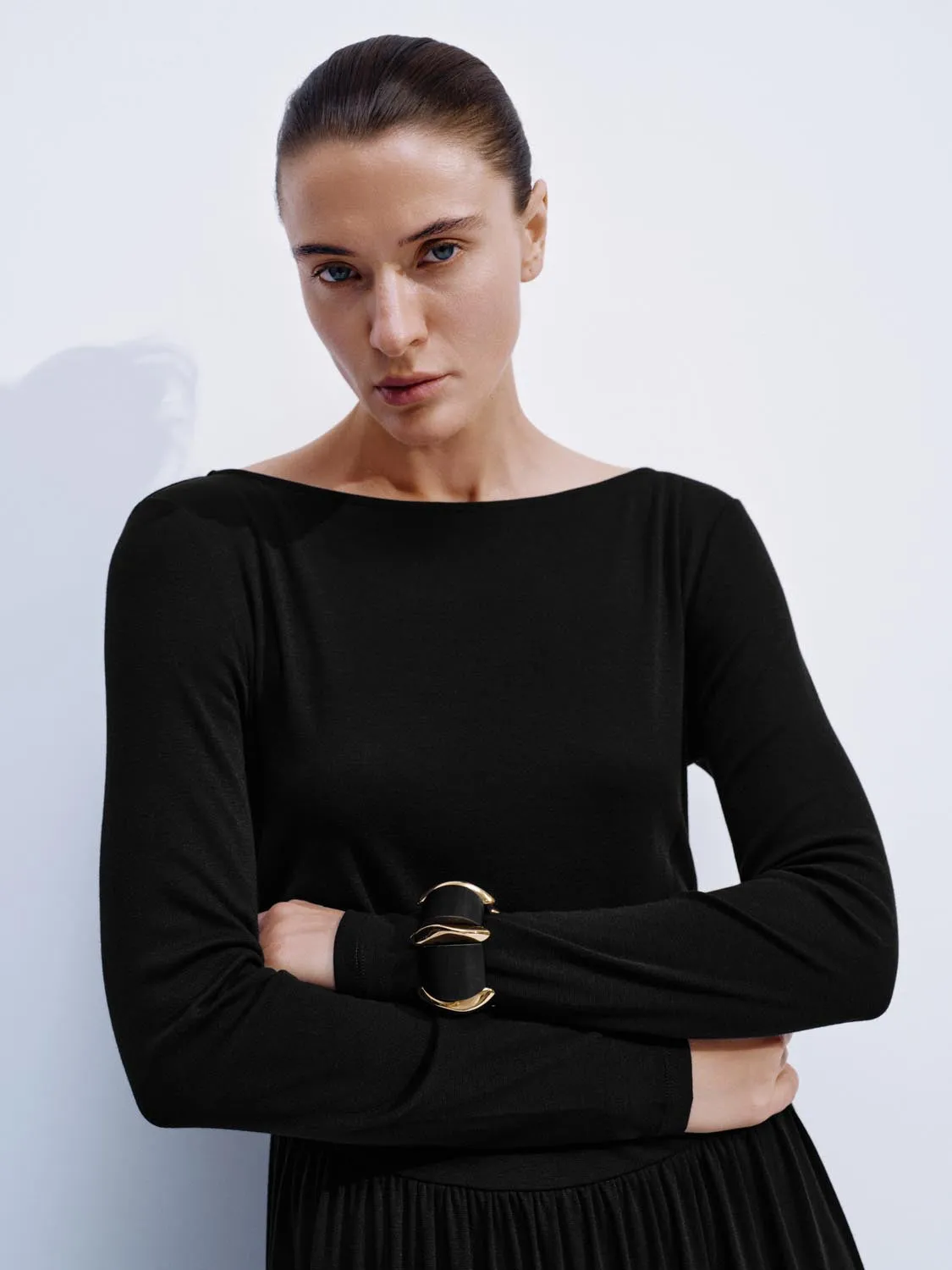 Ruched Long Sleeve Midi Dresses sold by Urban Revivo product image thumbnail 3