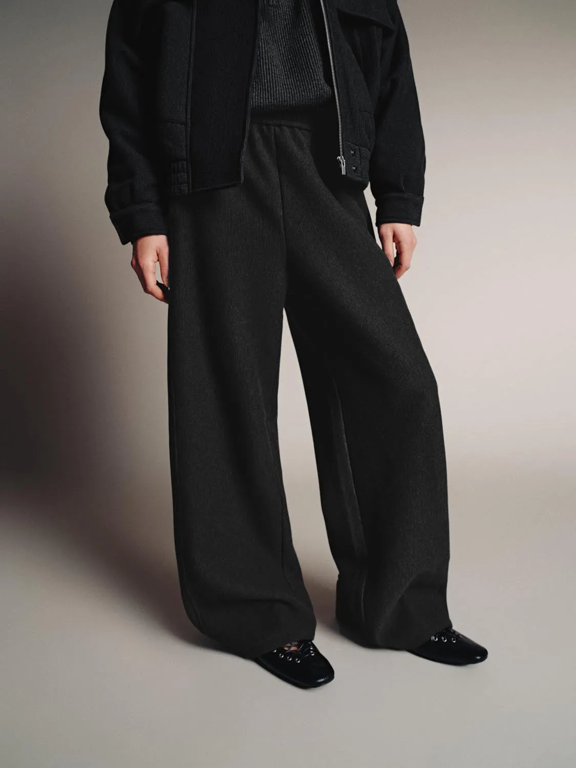 Pull On Wide Leg Pants sold by Urban Revivo product image thumbnail 3