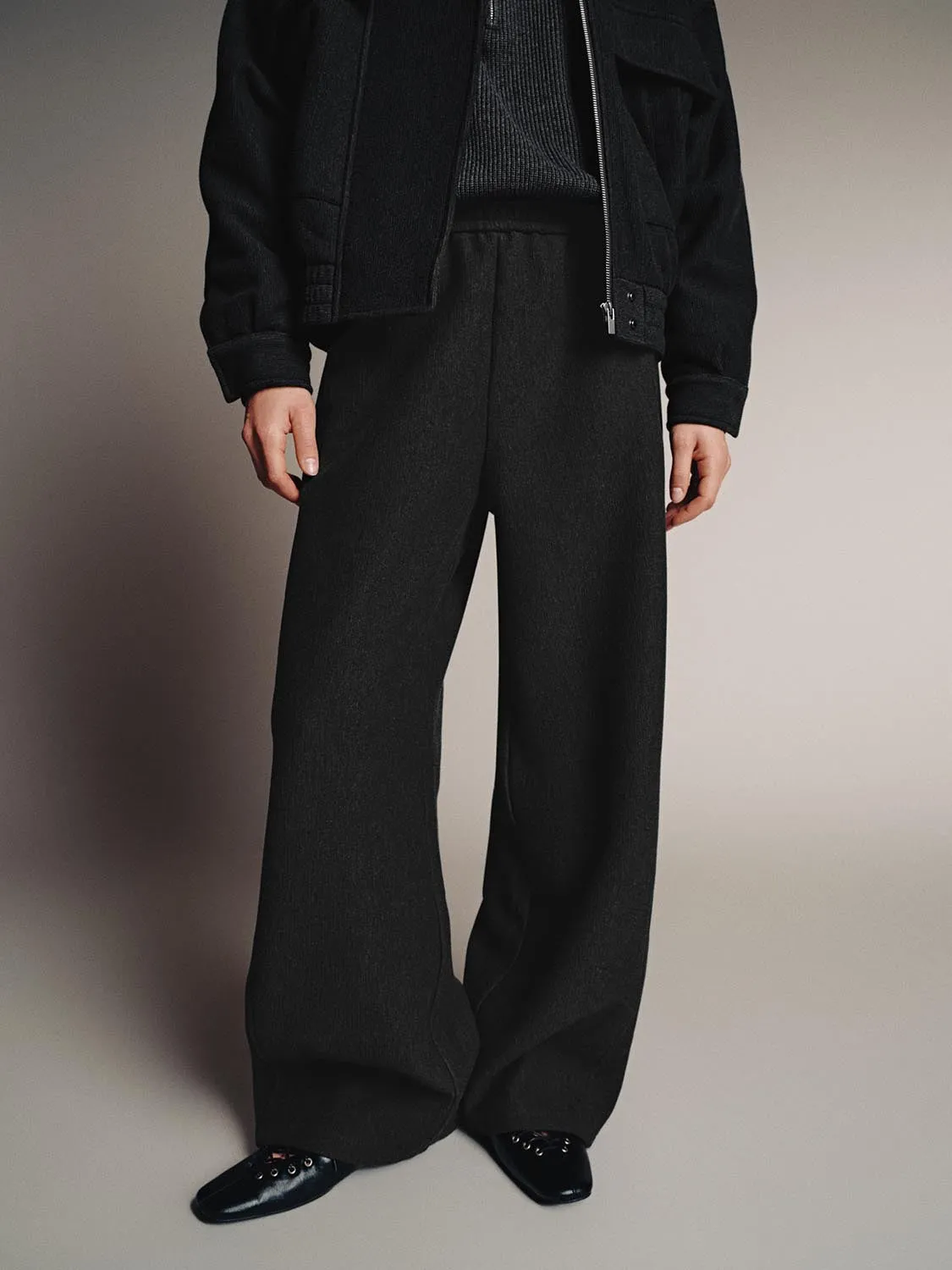 Pull On Wide Leg Pants sold by Urban Revivo