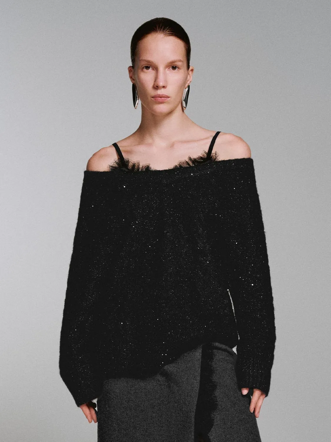 Strappy Braid Knitted Long Sleeve T-Shirts sold by Urban Revivo