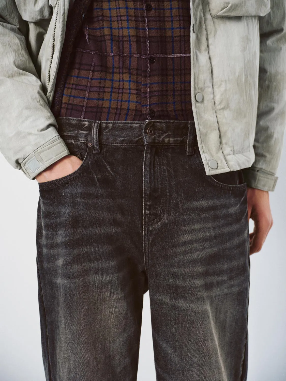 Gradient Wide Leg Jeans sold by Urban Revivo product image thumbnail 5