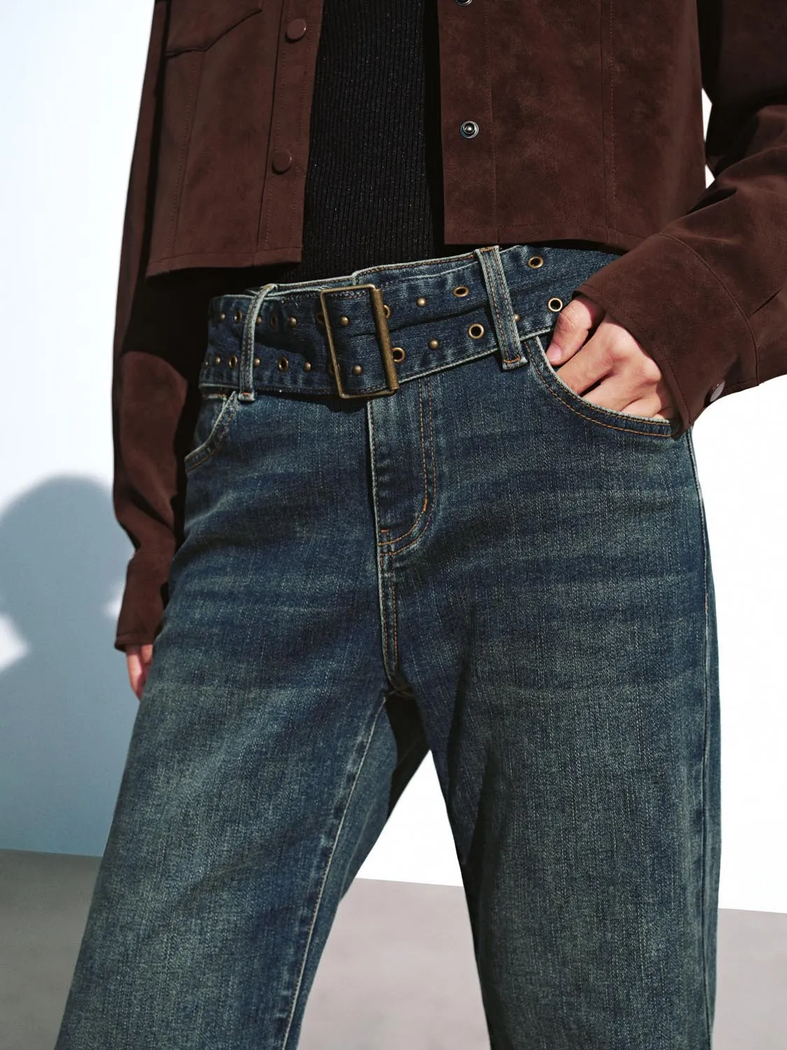 Belted Flare Leg Jeans sold by Urban Revivo product image thumbnail 5