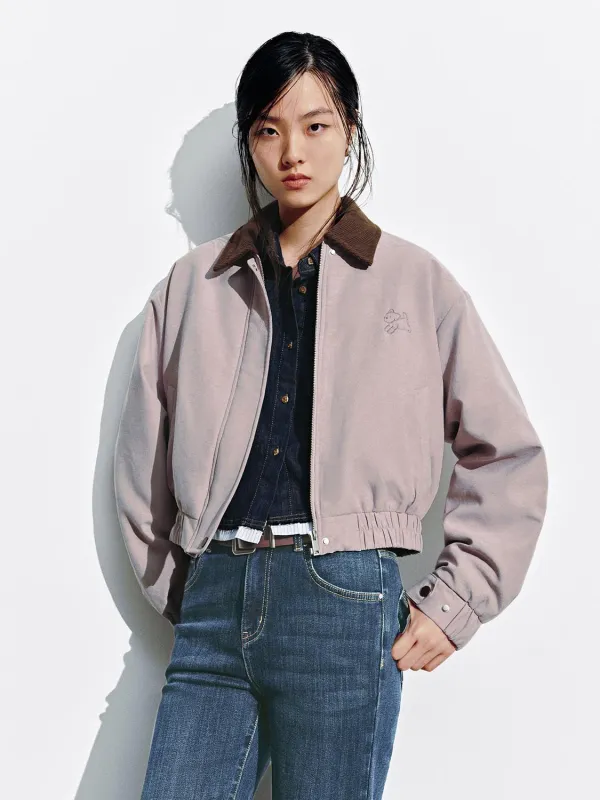 Contrast Collar Padded Bomber Jackets sold by Urban Revivo