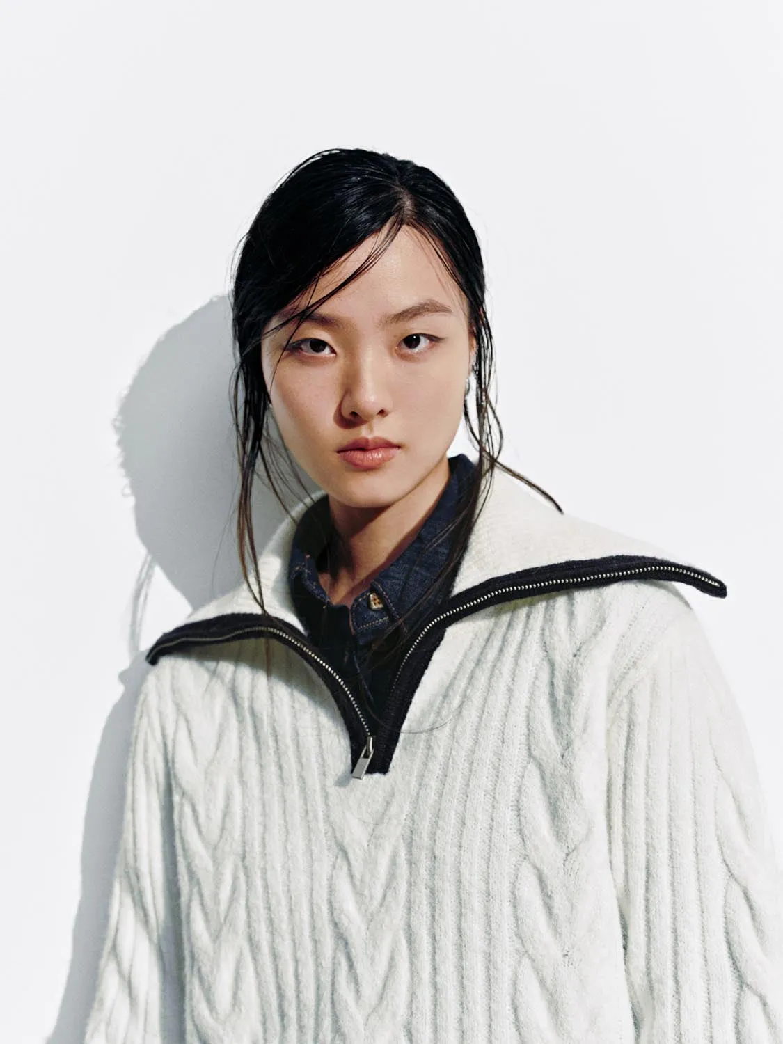 Braid Knitted Long Sleeve T-Shirts sold by Urban Revivo product image thumbnail 3