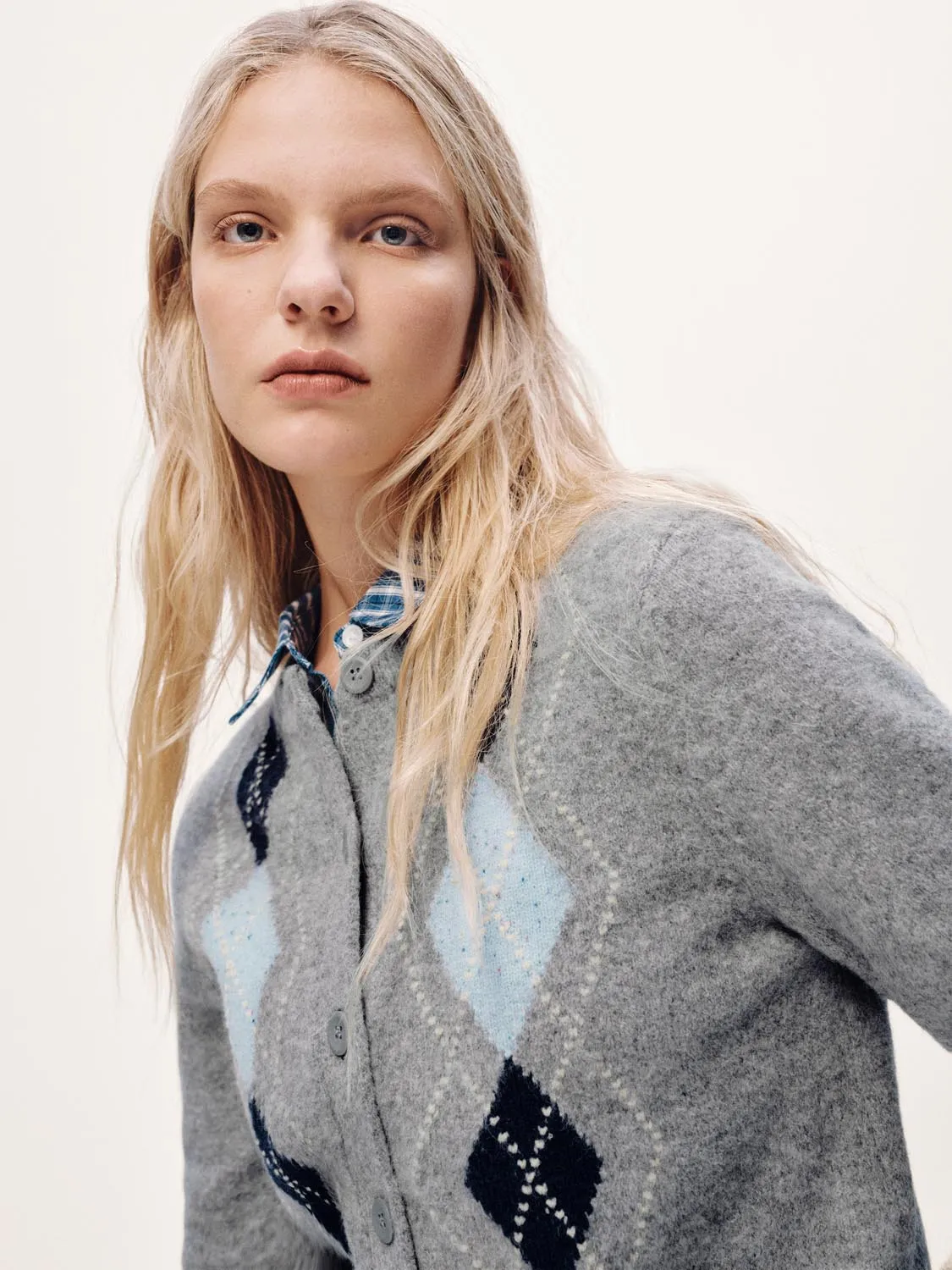 Argyle Knitted Cardigans sold by Urban Revivo product image thumbnail 3