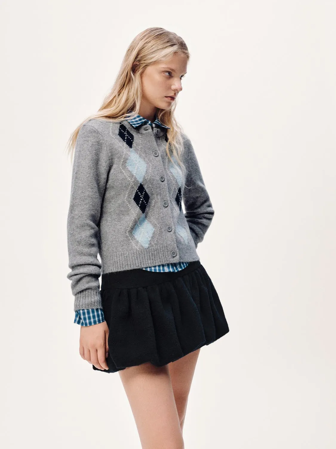 Argyle Knitted Cardigans sold by Urban Revivo product image thumbnail 2