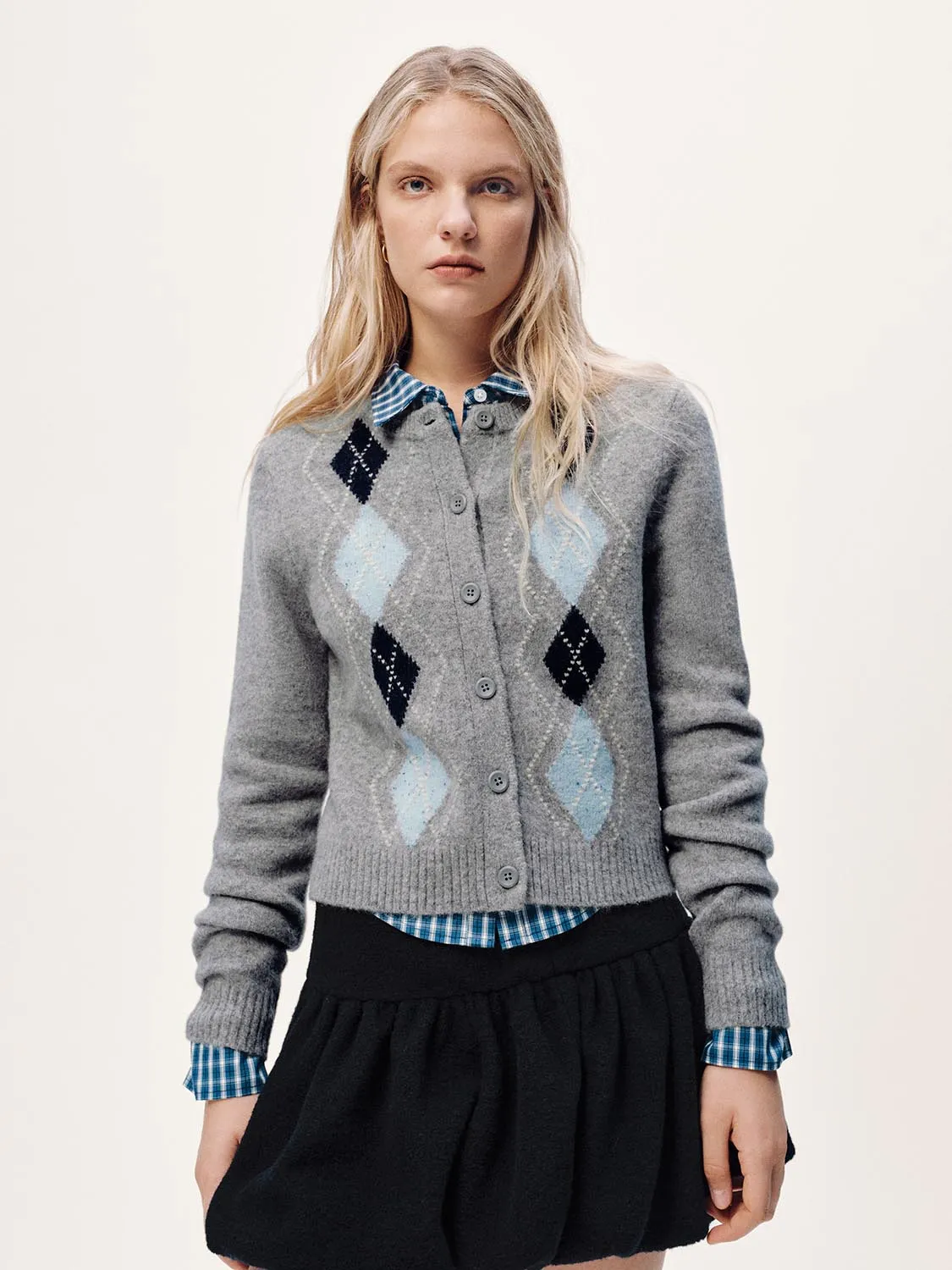 Argyle Knitted Cardigans sold by Urban Revivo