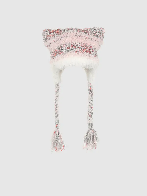 Mix Knit Ear Beanie Hats sold by Urban Revivo