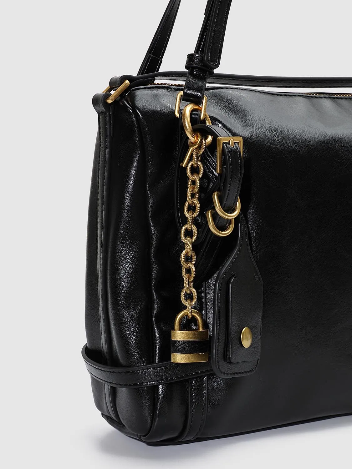 Belt Detail Handle Shoulder Bags sold by Urban Revivo product image thumbnail 4