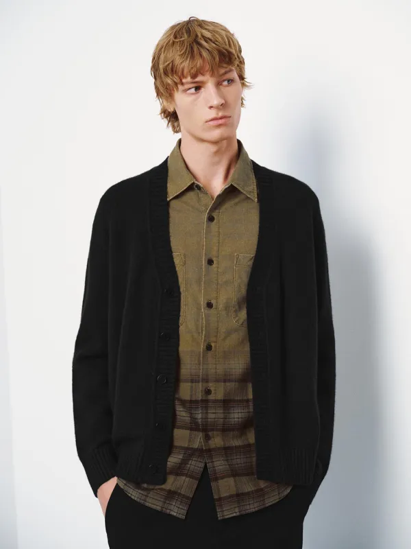 Loose Fit V-Neck Knitted Cardigans sold by Urban Revivo