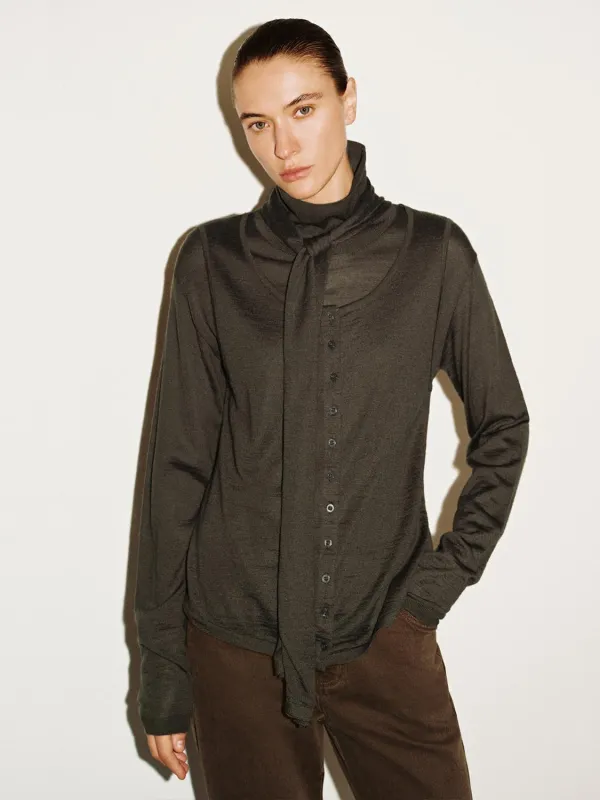 2 In 1 Long Sleeve Knitted T-Shirts sold by Urban Revivo