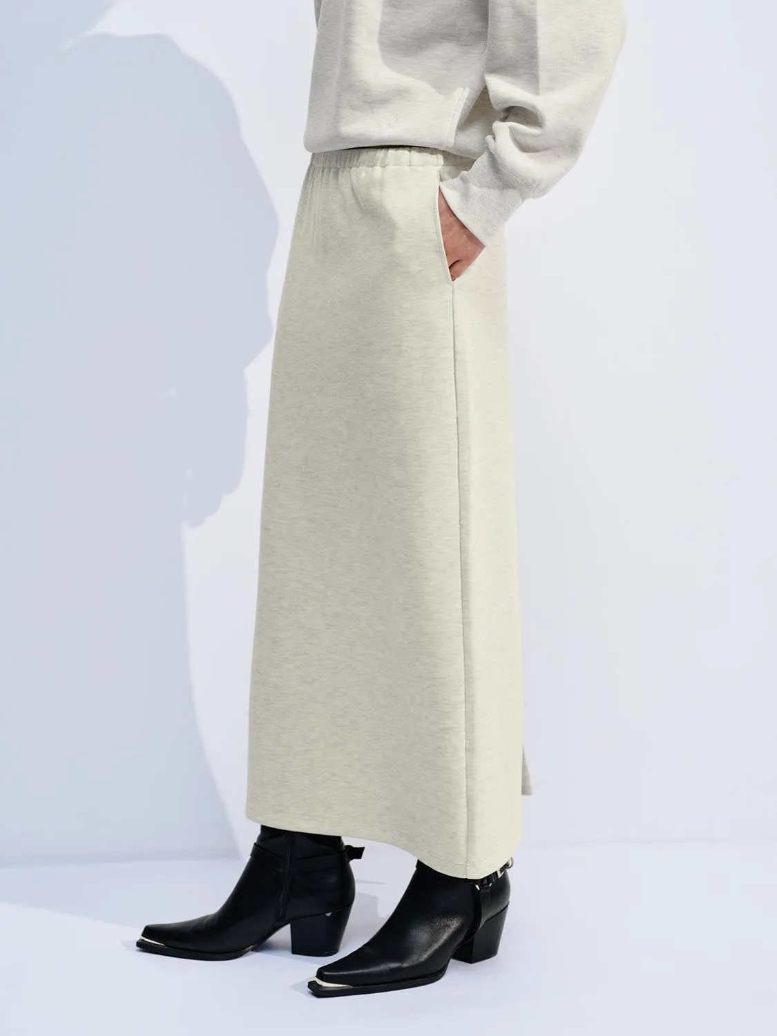 Pull On Straight Midi Skirts sold by Urban Revivo product image thumbnail 3