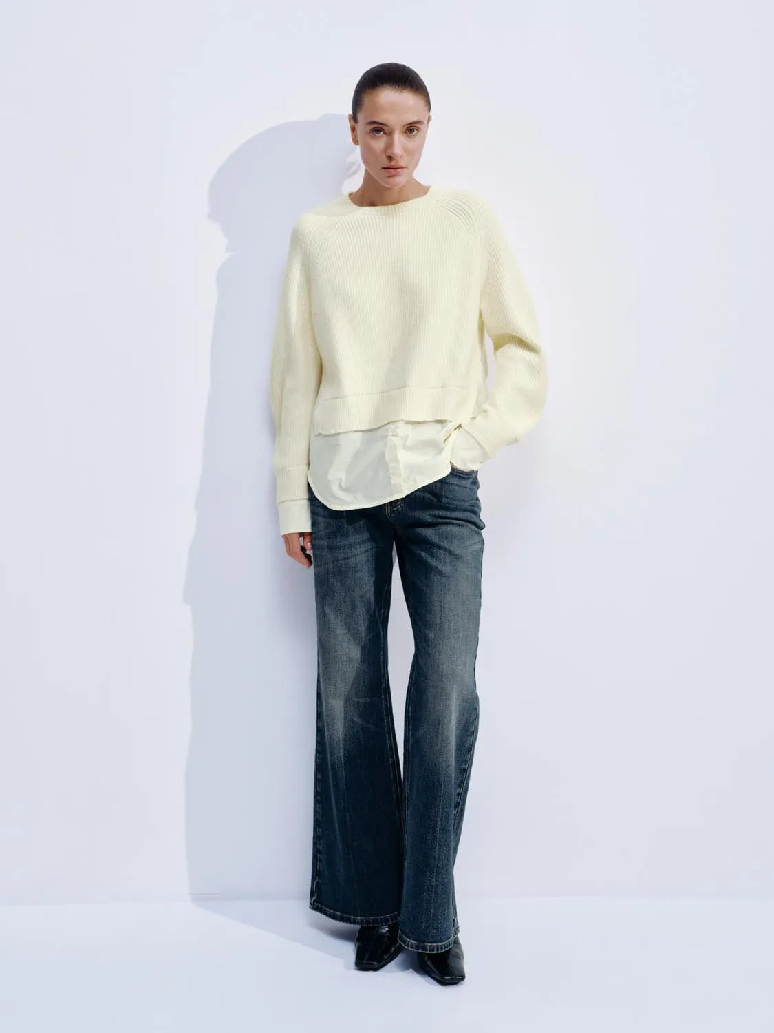 2 In 1 Long Sleeve Knitted T-Shirts sold by Urban Revivo product image thumbnail 5