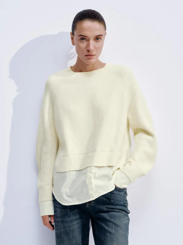 2 In 1 Long Sleeve Knitted T-Shirts sold by Urban Revivo