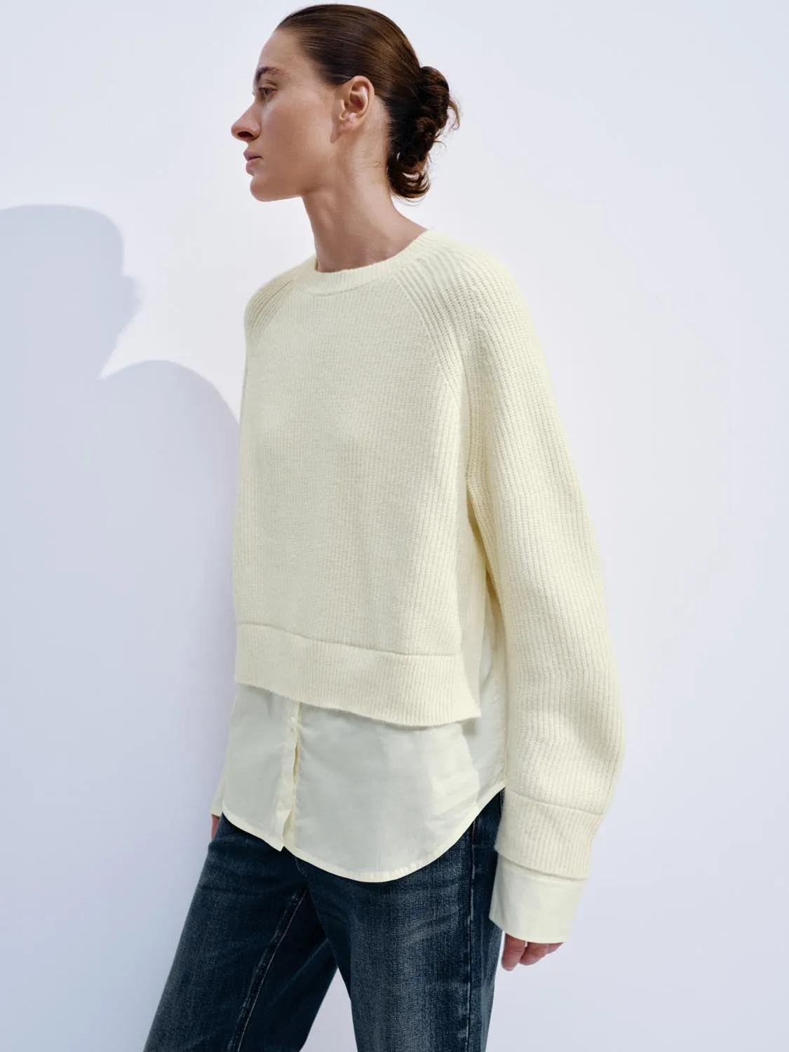 2 In 1 Long Sleeve Knitted T-Shirts sold by Urban Revivo product image thumbnail 2