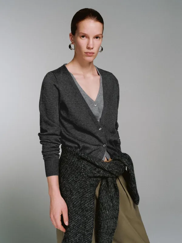 2 In 1 V-Neck Knitted Cardigans sold by Urban Revivo