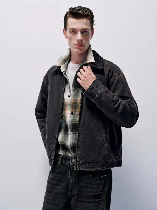 Contrast Collar Zip Up Padded Jackets sold by Urban Revivo