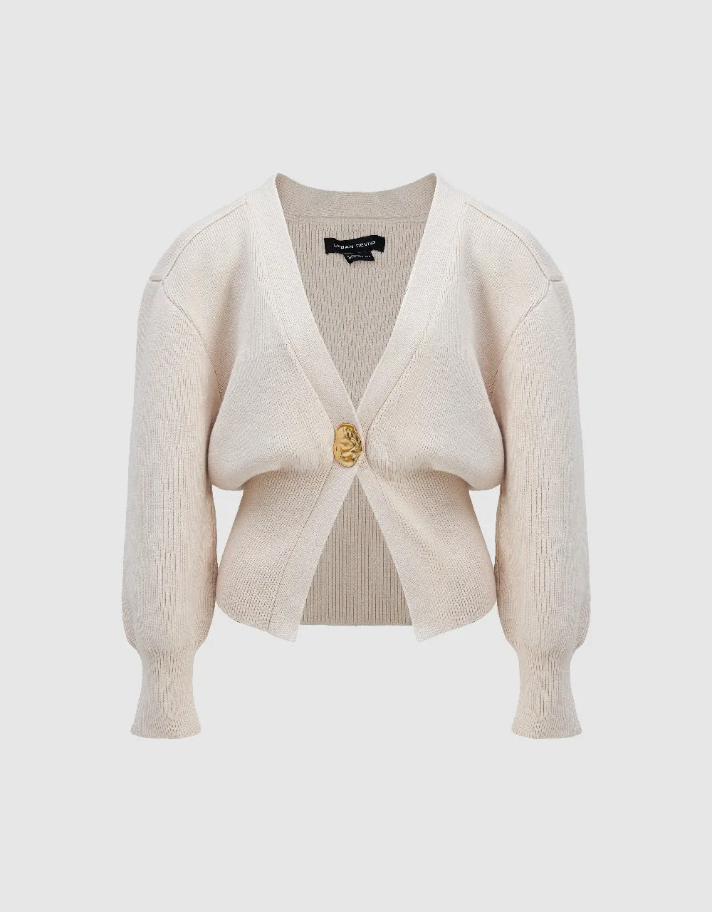 V-Neck One Button Skater Knitted Cardigan sold by Urban Revivo product image thumbnail 2