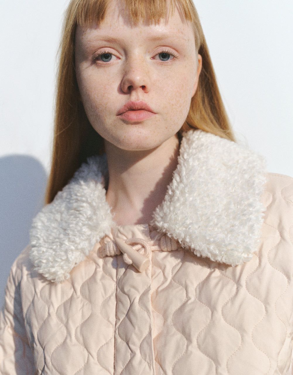 Embossed Down Jacket With Furry Collar sold by Urban Revivo product image thumbnail 5