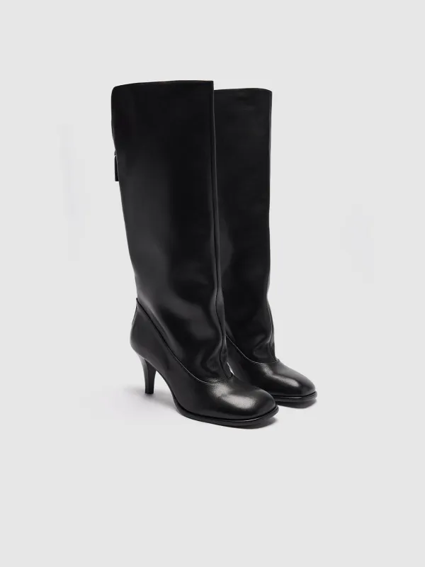 Faux Leather Heeled Knee Boots sold by Urban Revivo
