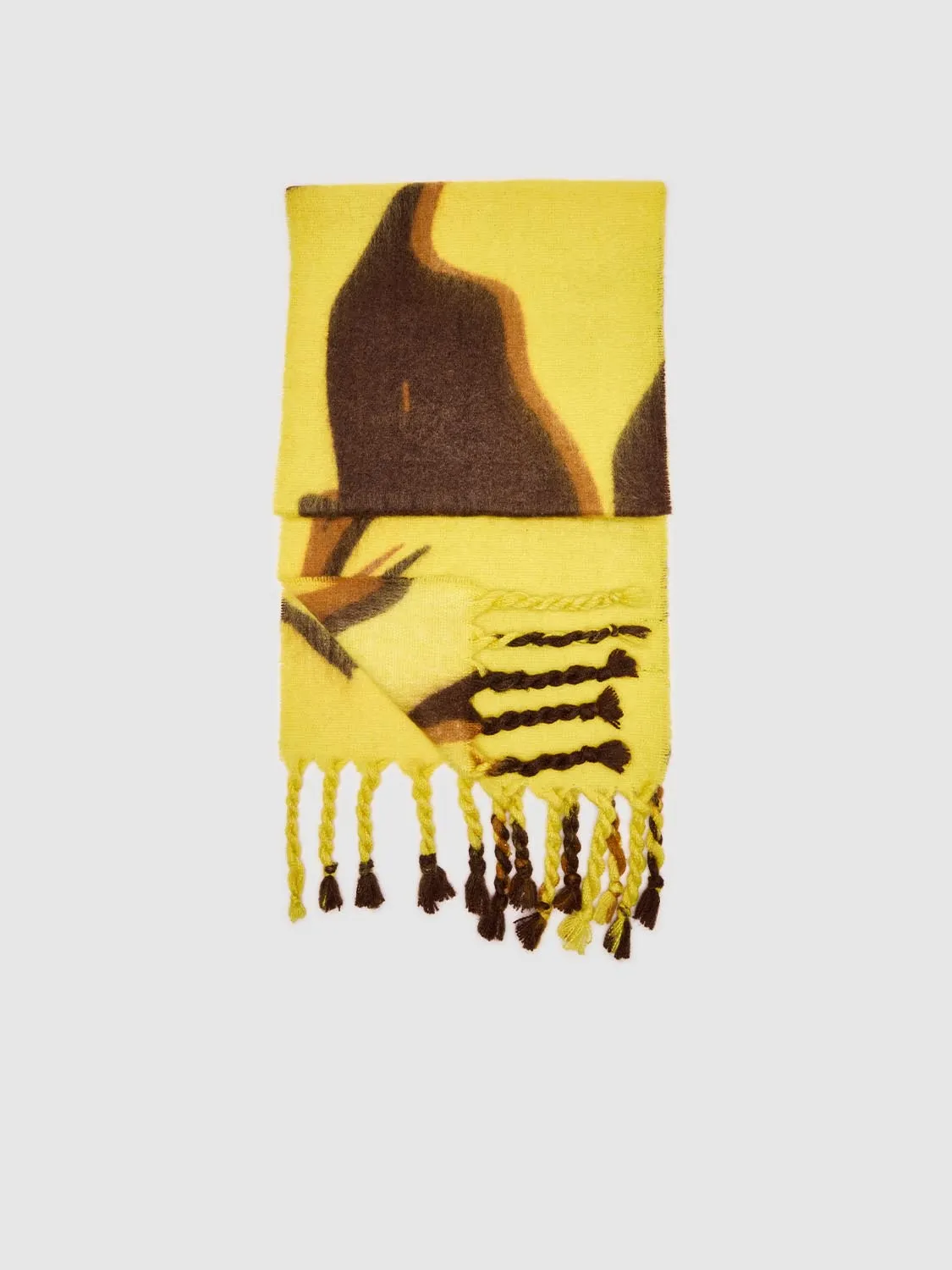 Intarsia Fringed Scarf sold by Urban Revivo product image thumbnail 2