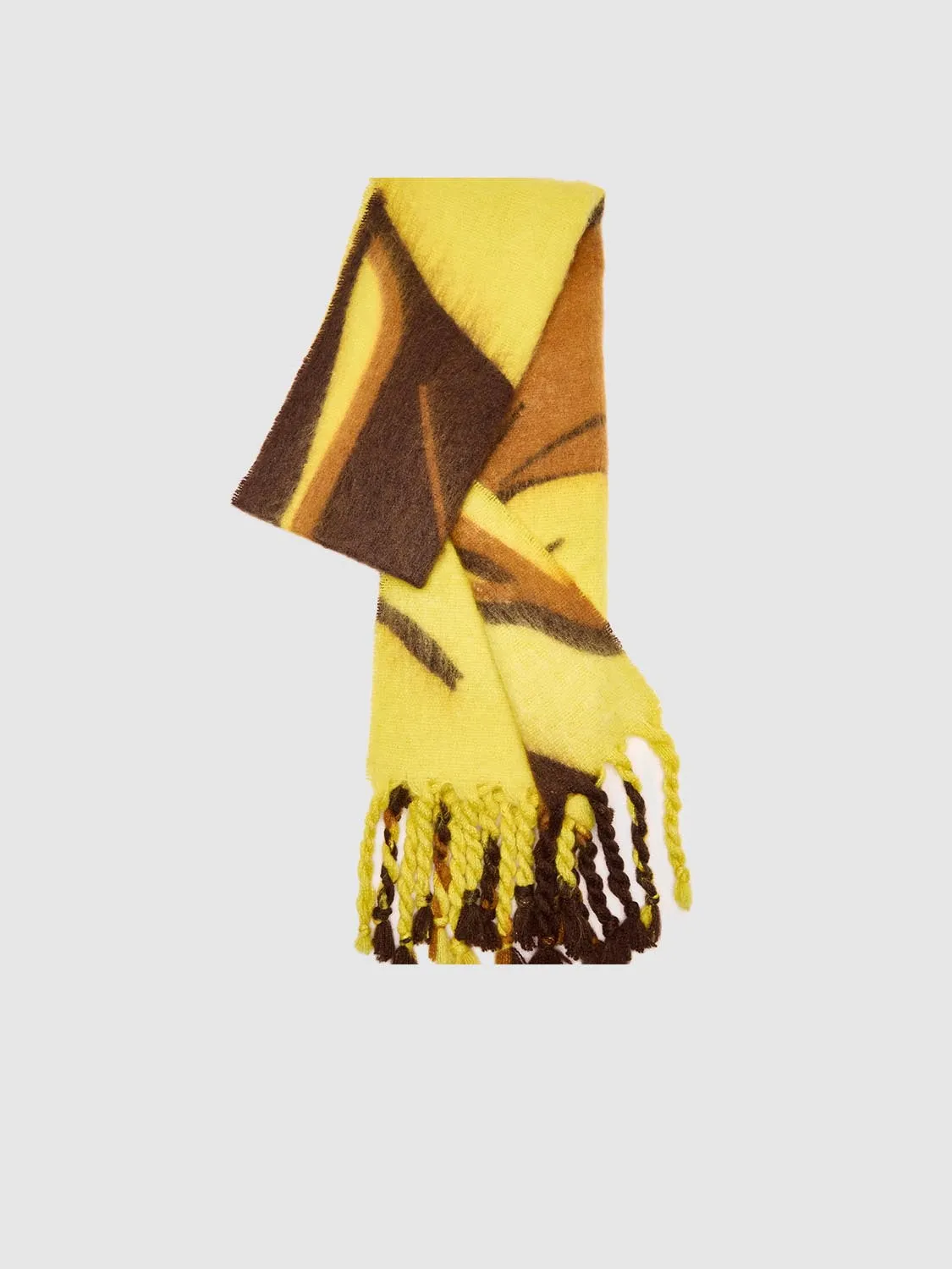 Intarsia Fringed Scarf sold by Urban Revivo product image thumbnail 3