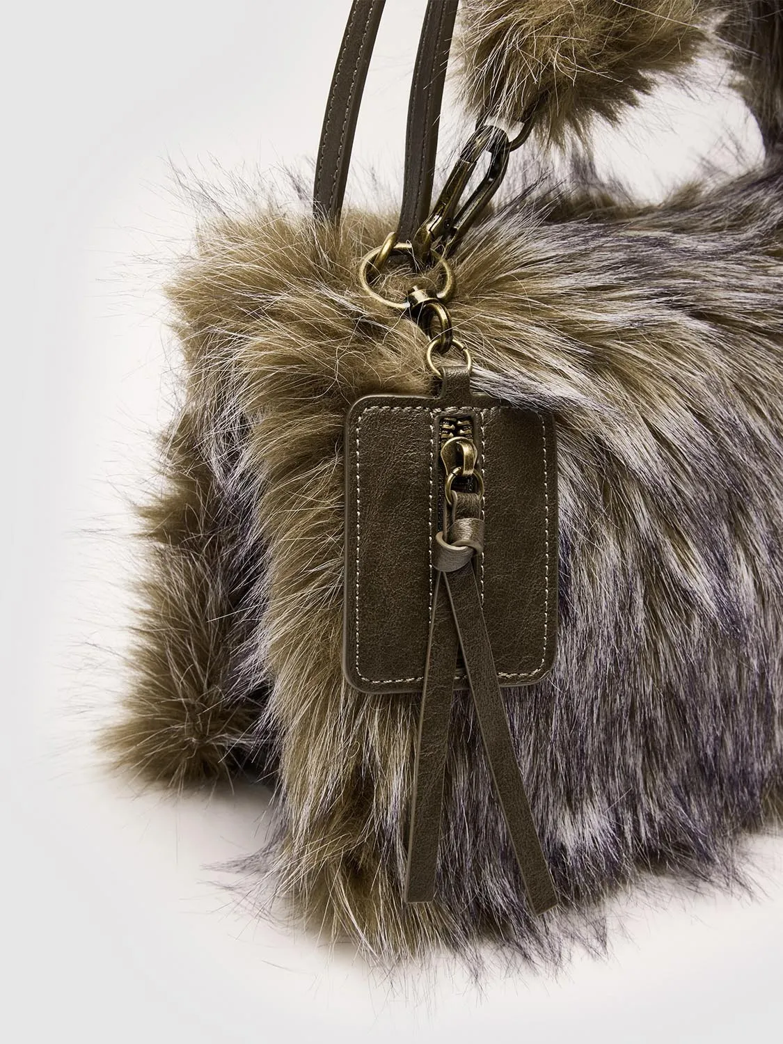 Faux Fur Handle Shoulder Bags sold by Urban Revivo product image thumbnail 4
