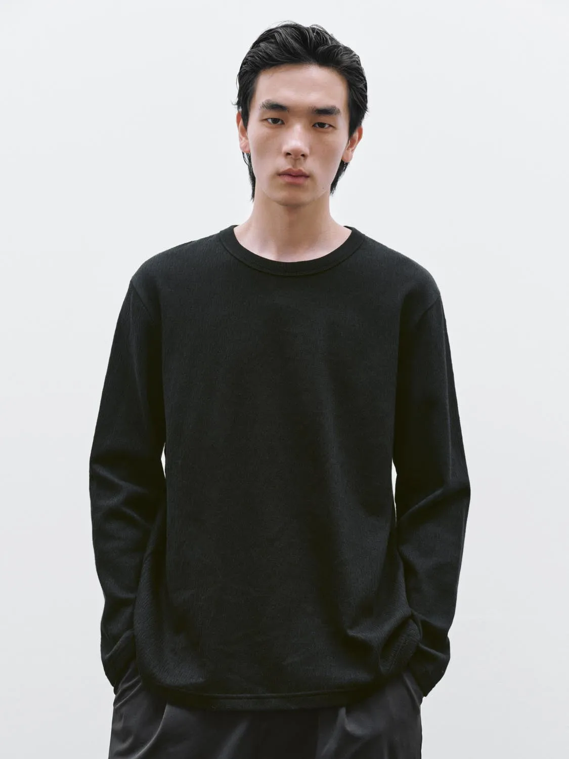 Crew Neck Long Sleeve T-Shirts sold by Urban Revivo product image thumbnail 2