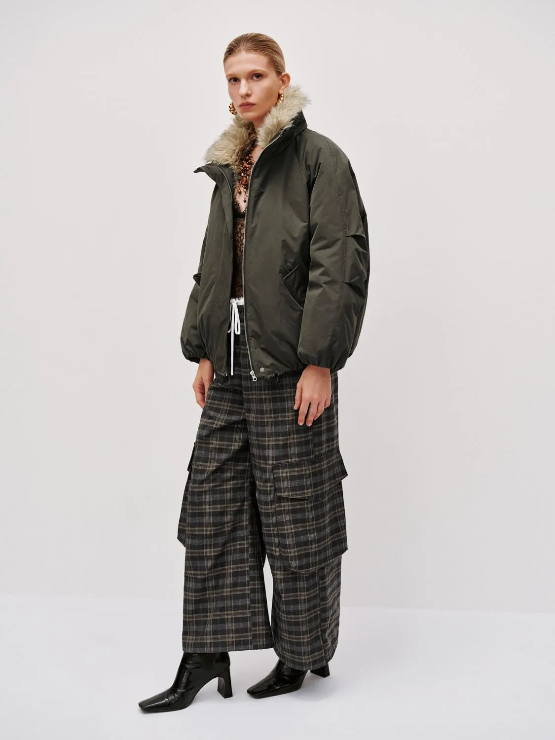 High Neck Bomber Down Jackets sold by Urban Revivo product image thumbnail 5