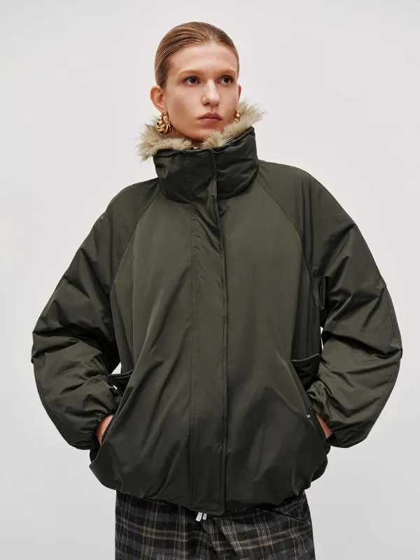 High Neck Bomber Down Jackets made by Urban Revivo
