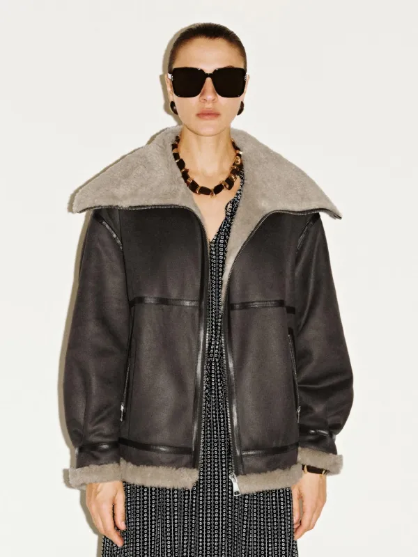 Faux Fur Large Collar Jackets sold by Urban Revivo