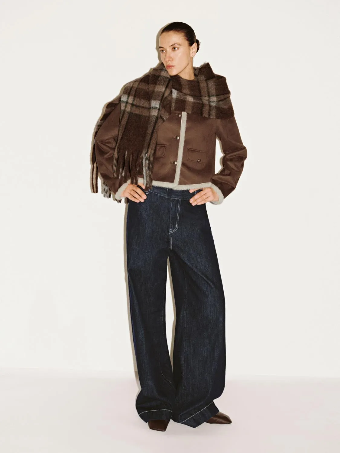 Flap Pocket Fluffy Hem Tailored Jackets sold by Urban Revivo product image thumbnail 5