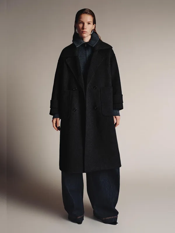 Patch Pocket Large Lapel Coats sold by Urban Revivo