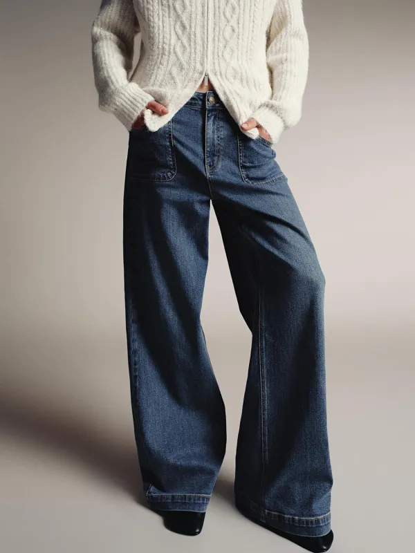 Wide Leg Jeans sold by Urban Revivo