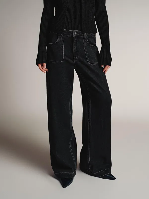 Wide Leg Jeans sold by Urban Revivo