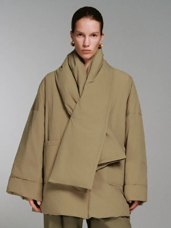 Scarf Neck Puffer Down Jackets sold by Urban Revivo