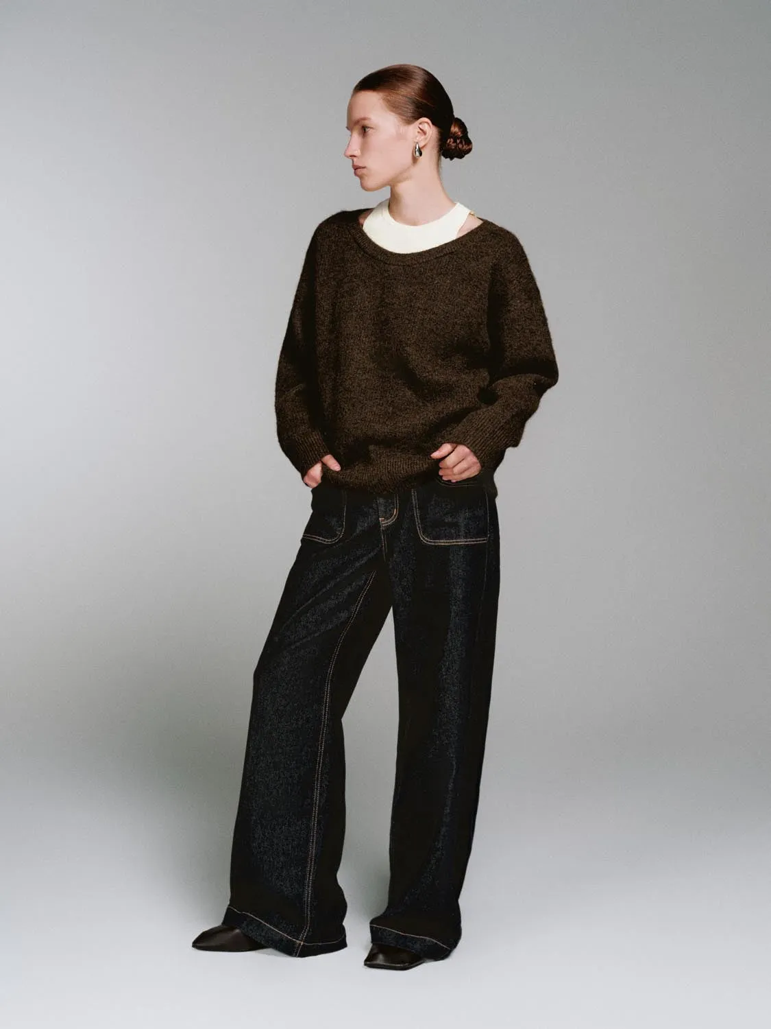 2 In 1 Long Sleeve Knitted T-Shirts sold by Urban Revivo product image thumbnail 5