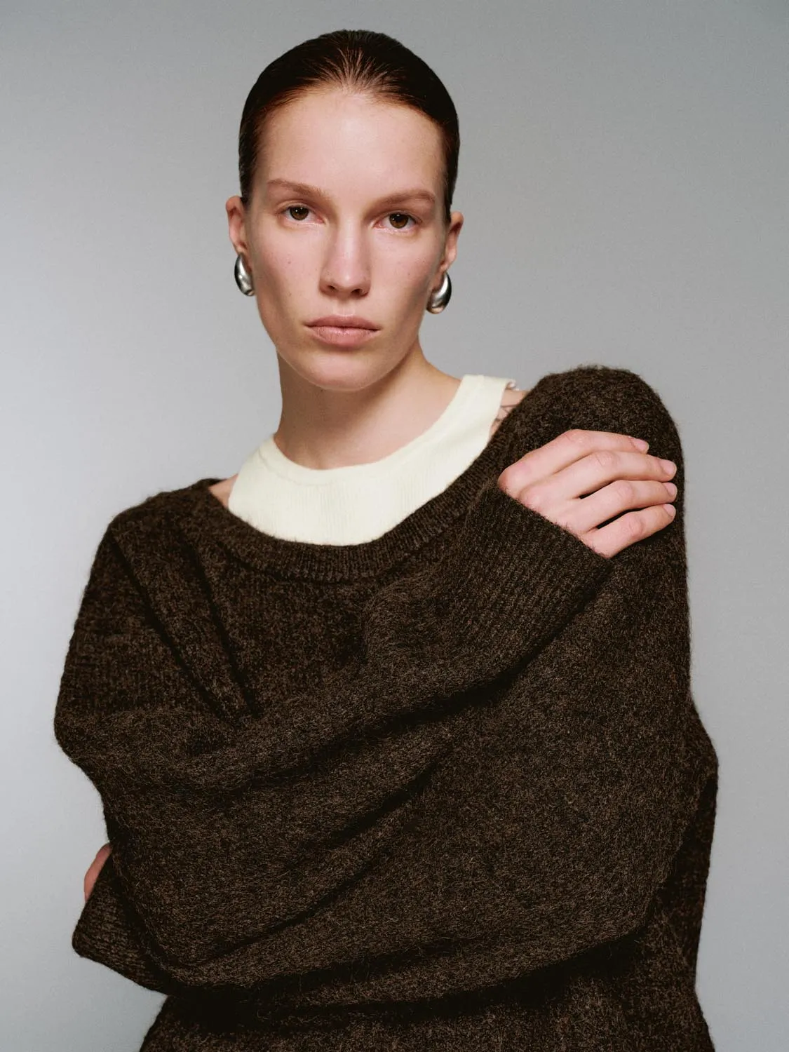 2 In 1 Long Sleeve Knitted T-Shirts sold by Urban Revivo product image thumbnail 3