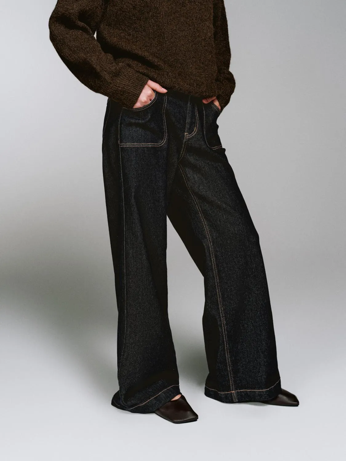 Wide Leg Jeans sold by Urban Revivo product image thumbnail 3