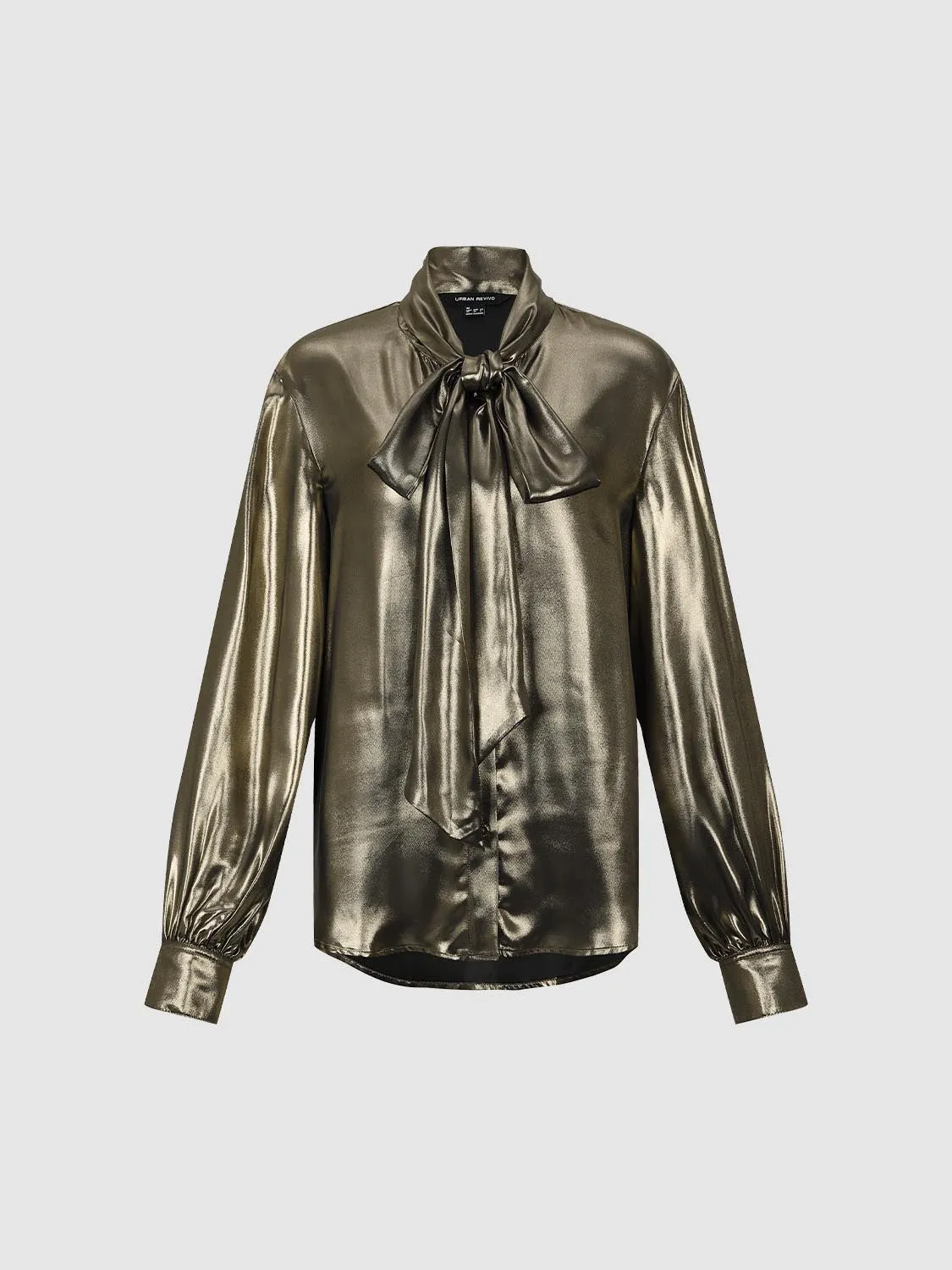 Tie Neck Blouse Shirts sold by Urban Revivo