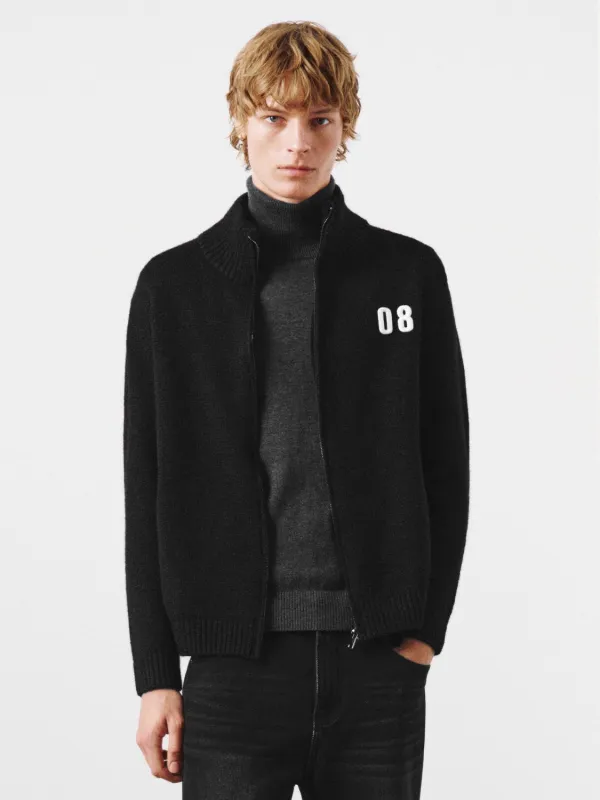 Embroidered High Neck Knitted Cardigans sold by Urban Revivo