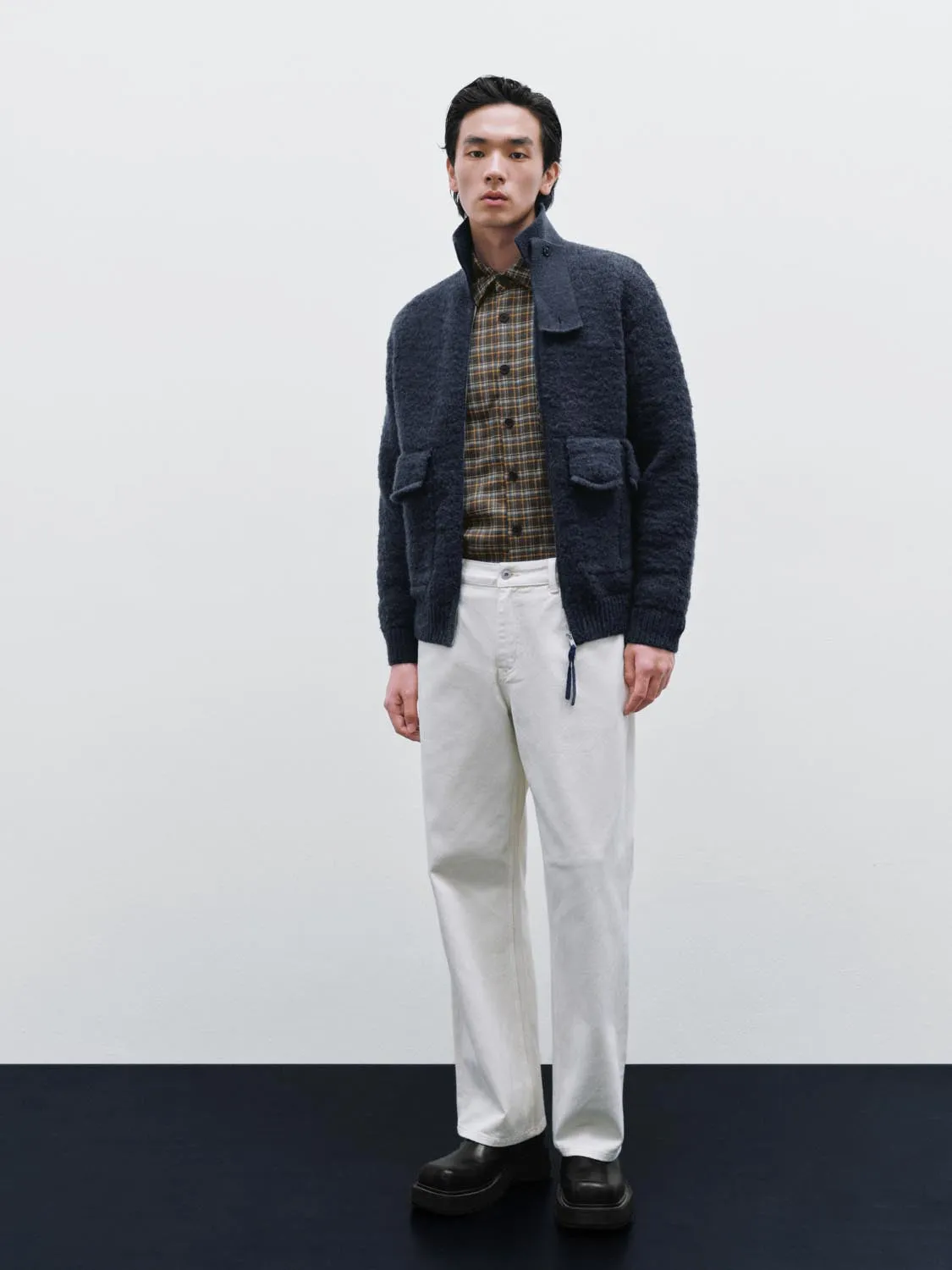 Flap Pockets High Neck Knitted Cardigans sold by Urban Revivo product image thumbnail 4