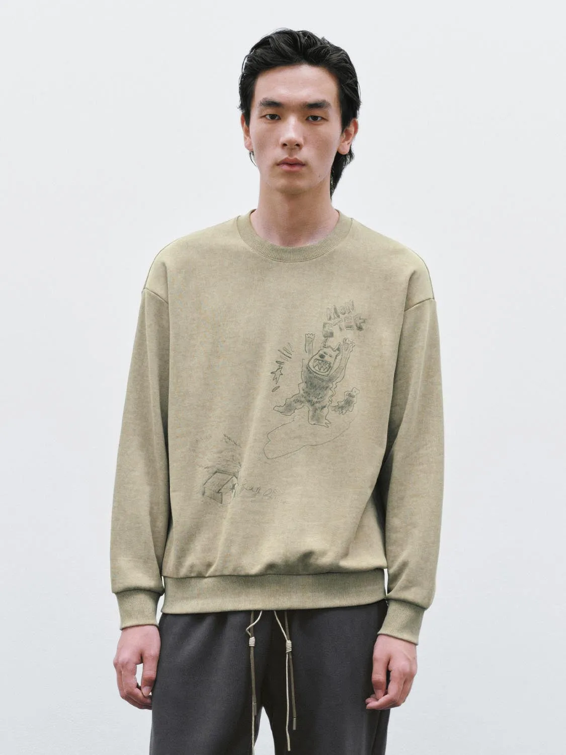 Crew Neck Printed Sweatshirts sold by Urban Revivo