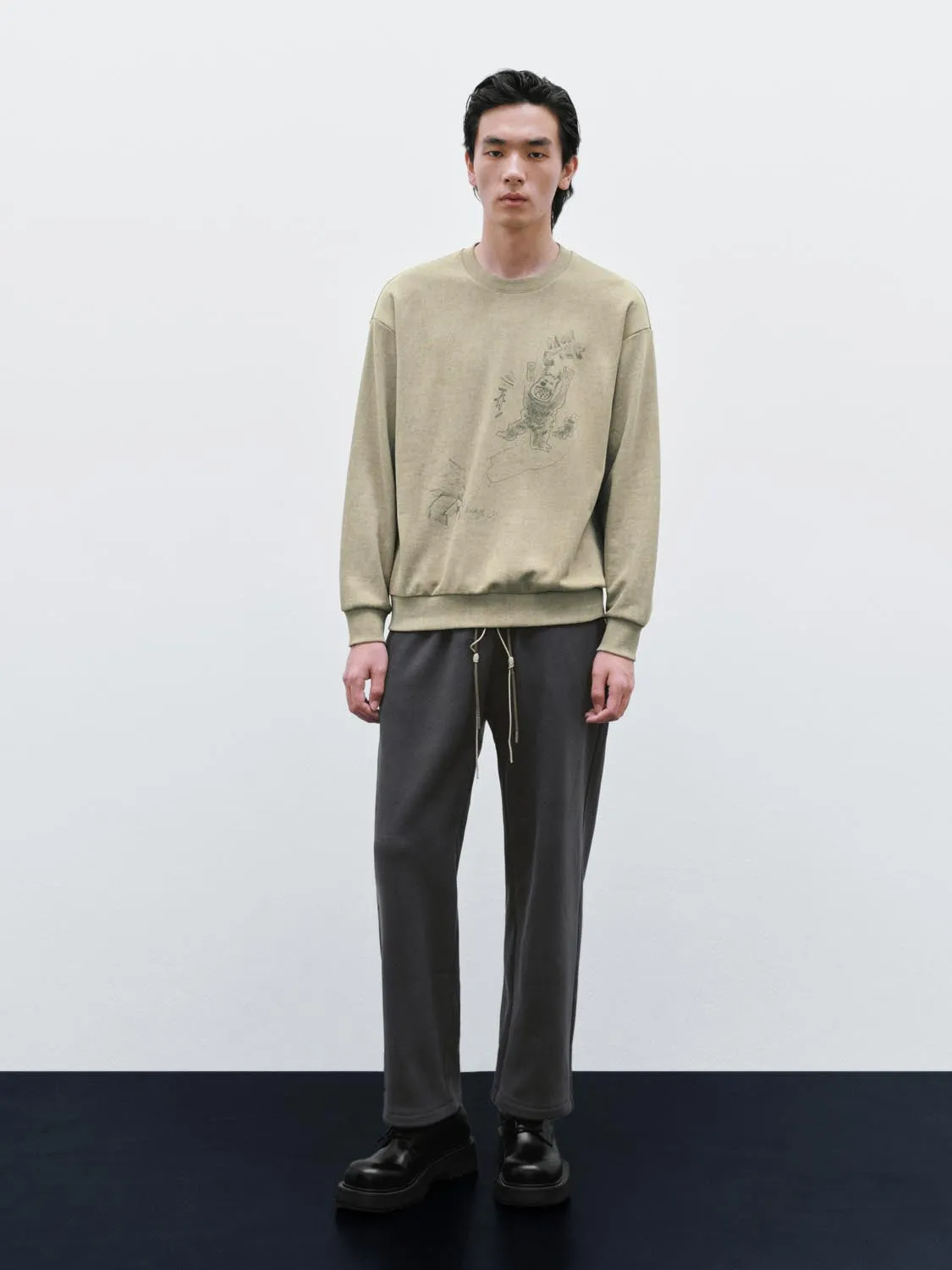 Crew Neck Printed Sweatshirts sold by Urban Revivo product image thumbnail 4