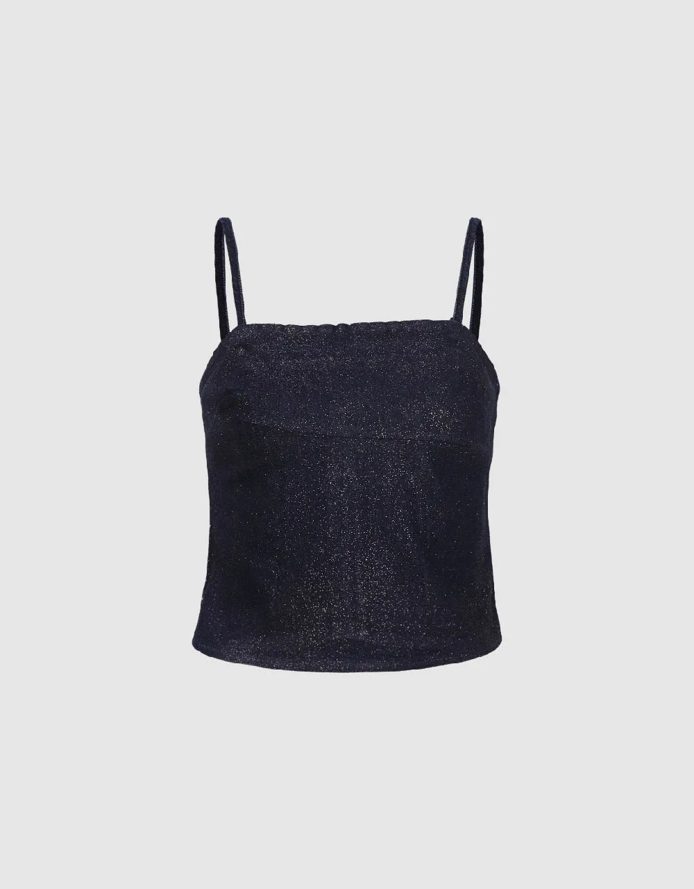 Off-Shoulder Denim Cami Top sold by Urban Revivo product image thumbnail 2