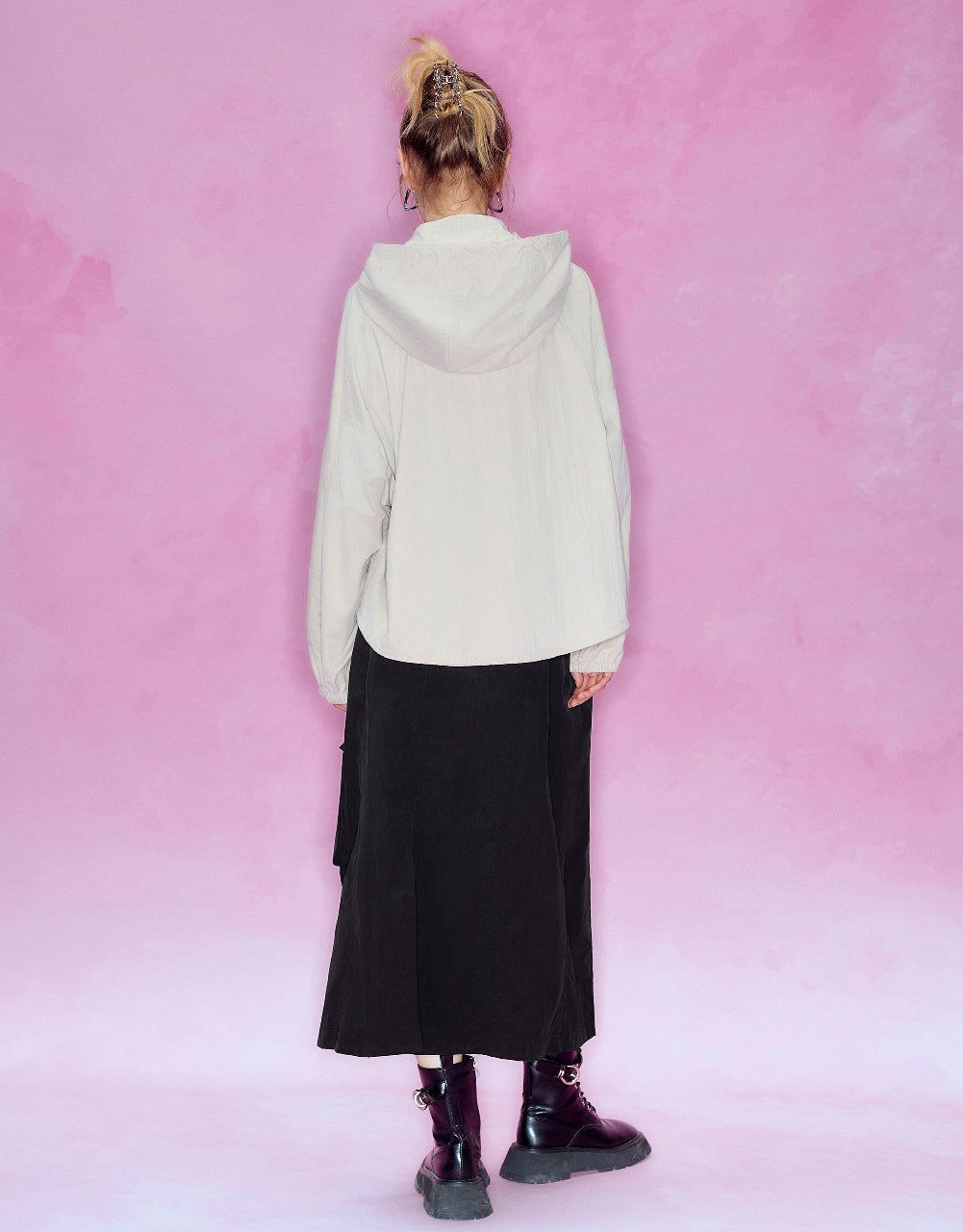 Pressed Button Raglan Sleeve Jacket sold by Urban Revivo product image thumbnail 4