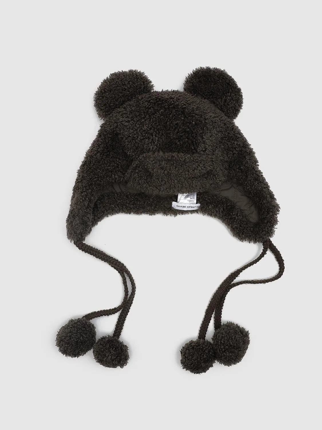 Ear Detail Fluffy Earflap Hats sold by Urban Revivo product image thumbnail 4
